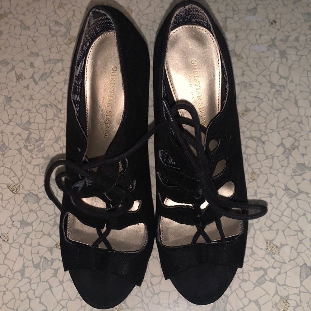 Christian Siriano Lace Up Heels